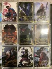 2018 Marvel Masterpieces COMPLETE GOLD FOIL SIGNATURE TIER 1-3 CARD SET, #1-81