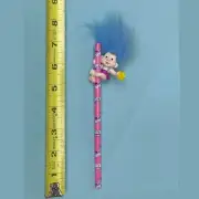 Vintage Applause Magic Troll Babies Troll Doll Pencil Topper Blue Hair Star NOS￼