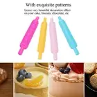 Fondant Rolling Pin Plastic Embossed Roller For Cookies Biscuits Pastry Cake AU