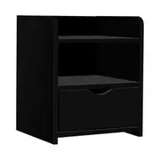 Artiss Bedside Table 1 Drawer with Shelf - FARA Bl