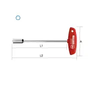 Hex Nut Driver T-Handle Wrench Metric 336 Made in Germany 6.0mm - 1.3mm