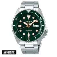 在飛比找momo購物網優惠-【SEIKO 精工】5 Sports 限定潮流綠水鬼機械錶 