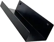 MAGICLULU Elegant Floating Shelf Lip Multi-Function Metal Wall Storage Rack for Living Room Kitchen