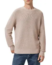 Allsaints Waffle Crewneck Sweater