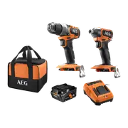 AEG Powertools 18V Brushless Sub Compact 2-Piece 4.0Ah Kit