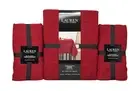 RALPH LAUREN Set 60 x 120 Red Christmas Holiday Designer Tablecloth & 12 Napkins