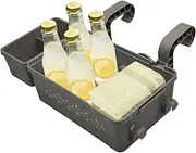 Pool Basket - Adjustable Pool Storage Basket,Double Hook Lightweight Organizer Holder Container for Garden Porch Beach Deck Swimming Patio