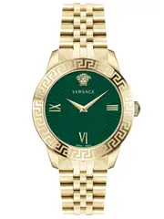 Versace VEVC00619 Green Dial Gold Stainless Steel Womens Watch