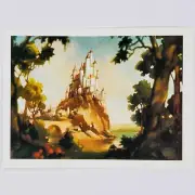 Snow White and the Seven Dwarfs Postcard Disney Vintage 1994 Castle Hyperion