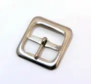 Qty (5) Silver tone Bag Pack Nylon Strap Slide Buckle Base - 1" opening