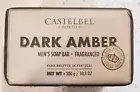 Castelbel DARK AMBER Fragranced MEN'S Bar Soap 10.5 oz Veg Base LIGHT FRAGRANCE