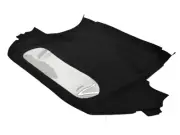 Fits: Jaguar XKE 1961-71 Soft Top & Plastic Window HAARTZ Black Canvas (for: Jaguar)