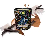 Lammo Bliss - Chocolate and Vanilla Scented Soy Paraffin Candle 40hr Burn