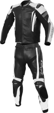 Büse Track Two Piece Ladies Motorcycle Leather Suit, black-white, Size 36 for Women Black White