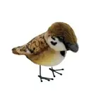 Hansa Tree Sparrow soft plush toy 3"/8cm Tree Sparrow Soft Toy