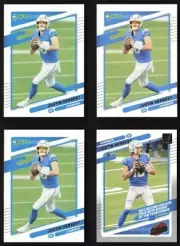 4x 2021 Panini Donruss Justin Herbert #70 & #HI-22 Justin Herbert QTY 4 CARDS!