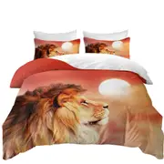 Handsome Lion Under the Sun Quilt Cover