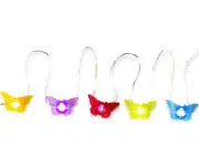 NEW Butterfly Multicolor LED String Rope Micro Lights 30 ct 10 ft battery power