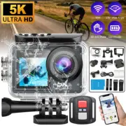 Remote Control Anti-Shake WiFi Video Camera 5K Waterproof Sport Camera Bicycle