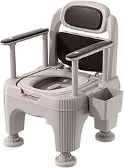 Commode Chair Bedside Toilet Bedside Commodes Portable Toilets for Home Use Unlimited Gear Height Adjustable Adult Potty Chair for Seniors Suitable for People with Disabilities