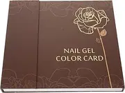 Mikinona Nail Display Board Creative Nail Art Chart Book 120 Colors for Salon Diy