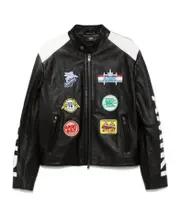 Patch Racer Jacket IT54,IT48 Black