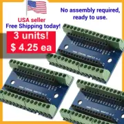 **3 units!** Screw Terminal Shield Breakout Expansion Board for Arduino Nano R3