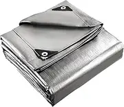 Handy Hardware 130GSM Polyethylene Heavy Duty Tarpaulin, Grey, 240 cm x 300 cm Size