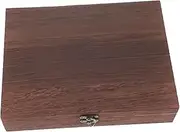 BESTOYARD 1 PC Vintage Wooden Storage Case Practical Dust Organizer with Lock Elegant Design for Home Decor Rustic Treasure Chest Simple Storage
