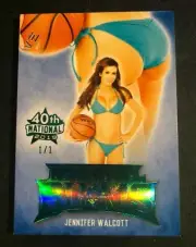 2019 Benchwarmer JENNIFER WALCOTT 40th National Bums BUTT Ice Blue #1/1 PLAYBOY