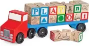 Melissa & Doug - Alphabet Truck with 28 Colorful Letter Blocks