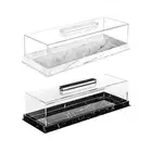 Bakery Pastry Display Case Cake Holder Acrylic with Clear Lid Serving Tray Cake