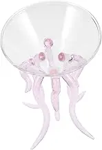 MAGICLULU Unique Octopus Cocktail Glass Cup Wine Goblet for Parties Elegant Jellyfish Design Cute Drinking Glass for Celebrations Present for Home and Banquets