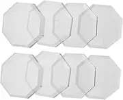 PERSELOSO Glass Sewing Weights 8pcs Octagonal Shape Quilting Templates Fabric Cutting Weights for Pattern Making