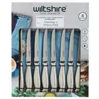 Wiltshire 8 Piece Stainless Steel Steak Knife Set Knives BBQ Pistol Grip