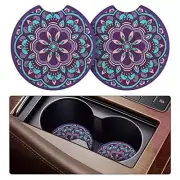 tifanso Car Cup Holder Coaster, 2 Pack Car Coasters for Cup Holders, Cup Purple