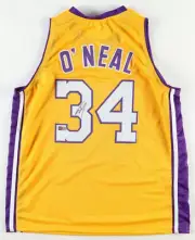 Shaquille O'Neal Signed Lakers Jersey Autographed Basketball Jersey (PIA/JSA) Ye