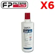 6 X SAP-05 Saipol Triple Action Carbon Water Filter 0.5 Micron- ZIP 91289, 91291