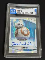 2020 Star Wars Chrome Dave Chapman as BB-8 Prizm Refractor Auto 110/250 Hga 9.5