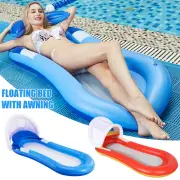 Floating Hammock Inflatable Comfortable Floating Bed with Shade Shed GoCni