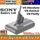 9000mAh For Dyson V8 Absolute Battery SV10 V8 Animal Fluffy Vacuum Sony Cell AU