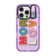 iPhone 16 Pro Impact Ring Stand Case MagSafe Compatible More Love Phone Case by Quotes by Christie