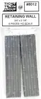 HO Scale Tichy Train Group 8012 Timber/Wood Retaining Wall (6) pcs