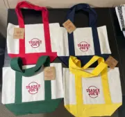 Trader Joe’s Mini Canvas Tote Bags Set of 4 ! ️