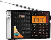 V3.3 VER Shortwave Radio AIR/VHF/AM/FM/SW/Weather Bands Transistor with Bluetooth/TF Card/Flashlight,Key Backlight, Digital Record, Alarm Clock,Sleep Timer,Powered by AA & LI Battery,Type-C/ANT Jack
