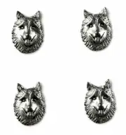Husky Tuxedo Shirt Studs