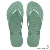 在飛比找Yahoo奇摩購物中心優惠-Havaianas 哈瓦仕 女鞋 拖鞋 夾腳拖 水鑽 綠【運