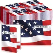 Skyygemm 100 Pcs Tax Return Folders 9 X 12 Inch Two Pocket Tax Folders for Tax Preparers Paper File Folders Tax Organizer for Documents Letter