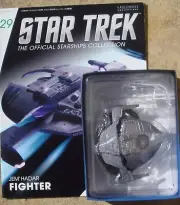 Jem'hadar Diecast Fighter Star Trek Eaglemoss Issue #29 with Magazine.