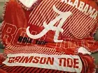 Alabama Crimson Tide Oversize Reversible Cloud Sherpa Throw Blanket Super Ruffle
